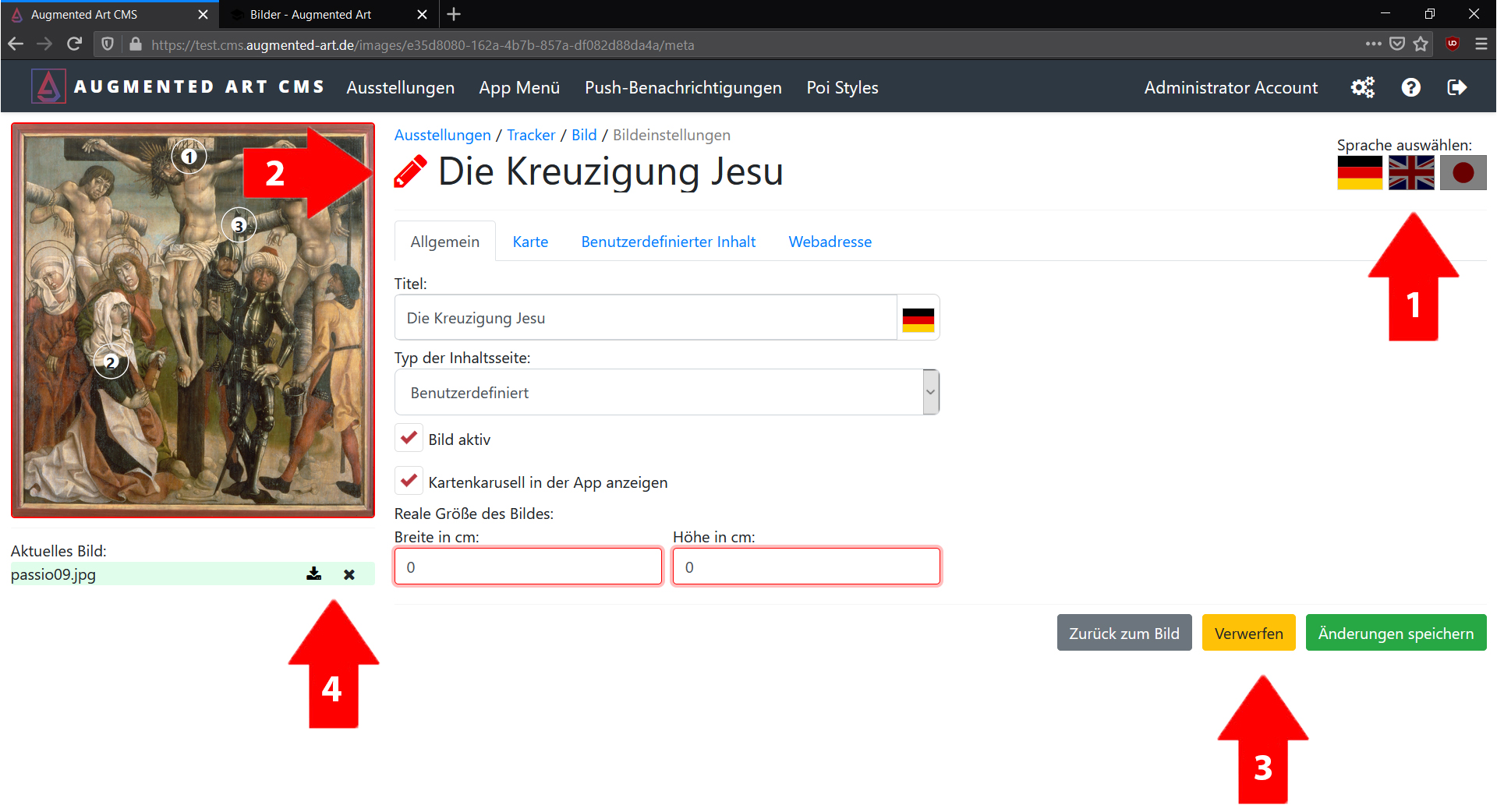Bildeinstellungen
