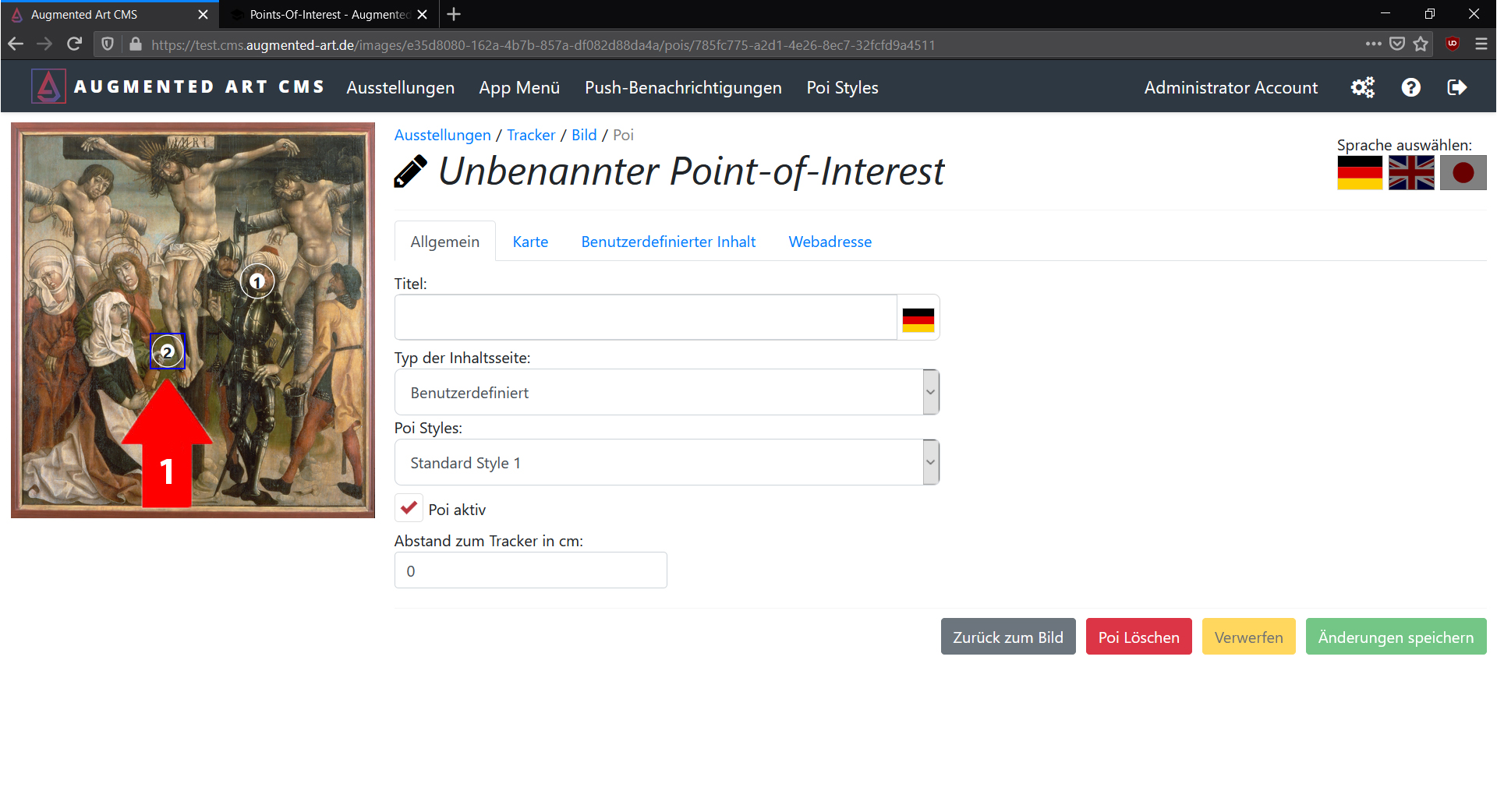 POI verschieben